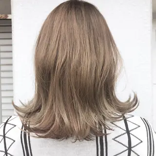 ミディアム カラー レイヤーカット匠 イソザキノリユキのヘアスタイル