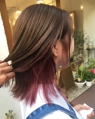 ミディアム 安永 涼のヘアスタイル
