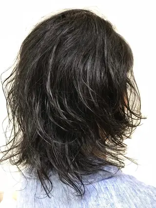 セミロング 横田 尚登のヘアスタイル