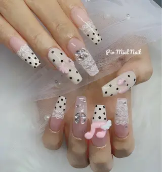 ネイル momo 長さだしのネイルデザイン