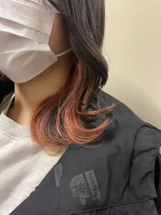 ミディアム カラー ヘアアレンジ マツエク・マツパ 透明感カラー/推しカ ラー☁️JURAのヘアスタイル