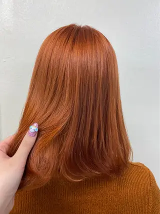 ミディアム カラー ヘアアレンジ SALOWIN上野店所属・💕上野美容師☁ ブリーチ💖サワのヘアスタイル