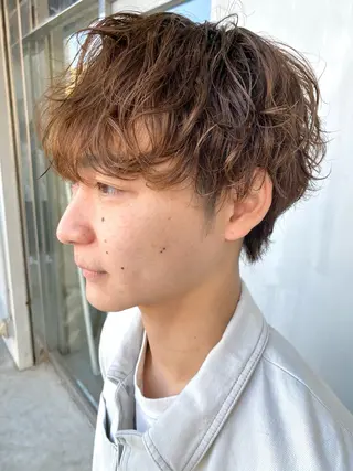 パーマ メンズ 藤野 けいごのヘアスタイル