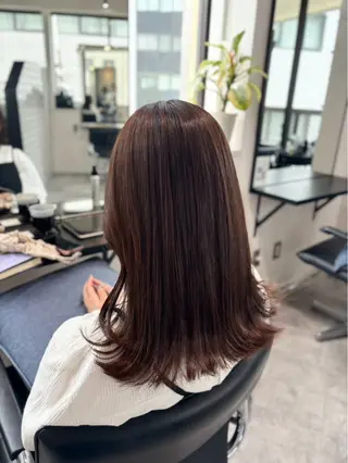 セミロング カラー Ace所属・ふうか ‪☆のヘアスタイル