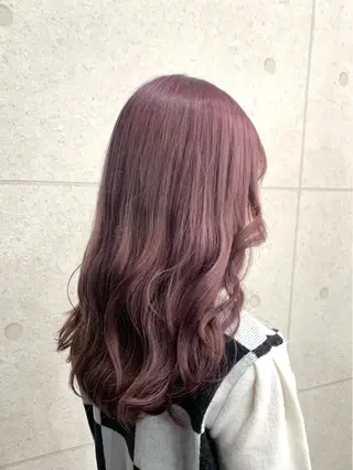 ロング カラー レイヤー ハイトーン 暖色⭐︎KANAKOのヘアスタイル