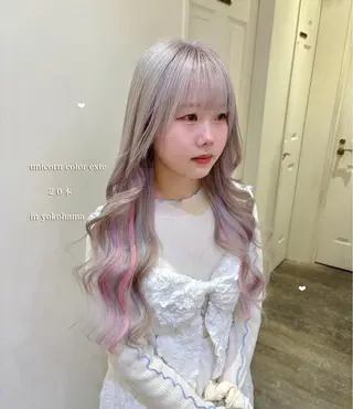 ロング エクステ/ハイトーン 🐏☁️miminaのヘアスタイル