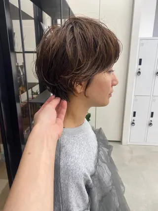 ショート ショート/ボブ特化 似合わせ/山下凌生のヘアスタイル