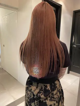 ロング カラー パーマ riria/ボブ /ブラウンカラー🎀のヘアスタイル