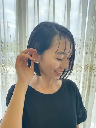 ミディアム カラー ヘアアレンジ 美容室 ソンリエのヘアスタイル