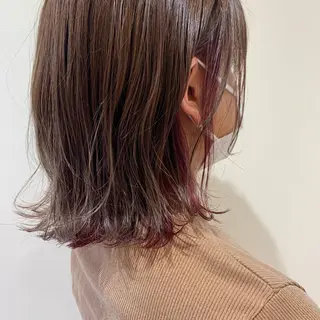 ミディアム 透明感カラー 金村真子のヘアスタイル