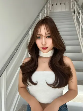 ロング カラー 韓国ヘア/髪質改善 TAKAHIROのヘアスタイル