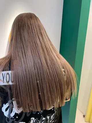 ロング カラー M Hair Salon所属・淀屋橋レイヤーパーマ ハッシュ/ASARIのヘアスタイル