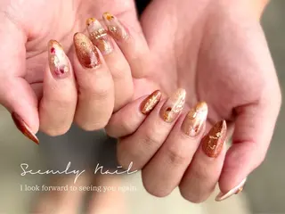 ネイル Seemly 千田町店所属・フラワーパラジェル 🌸シームリーエミのネイルデザイン