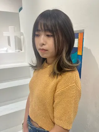 ミディアム femme所属・femme YUIのヘアスタイル