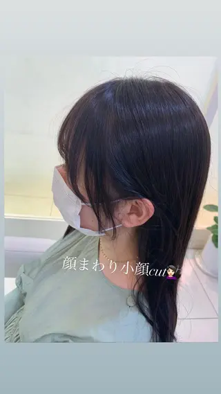 セミロング カラー 似合わせカラー/艶 髪質改善/ヨシザキのヘアスタイル