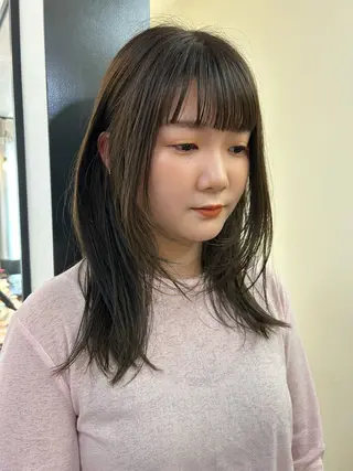 ロング カラー hub hair レイヤー/透明感のヘアスタイル