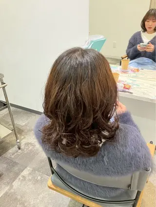 セミロング 浜田 希々香のヘアスタイル