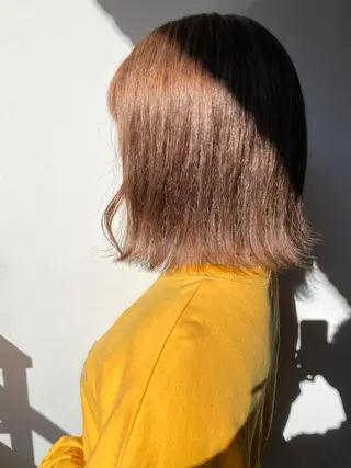 ミディアム カラー ヘアアレンジ ダブルカラー 韓国ヘアKYONのヘアスタイル