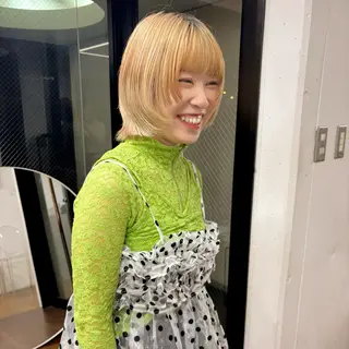 ショート 柔らかストレートと ツヤカラー/和田陽向のヘアスタイル