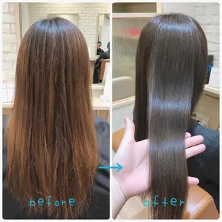 セミロング カラー courage所属・kanako カナコのヘアスタイル