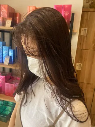 セミロング カラー ヘアアレンジ パーマ指名No1 /namiのヘアスタイル