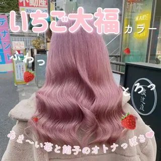 セミロング カラー ヘアアレンジ メンズ 韓国ヘア特化💍 tiam💍ブリーチのヘアスタイル