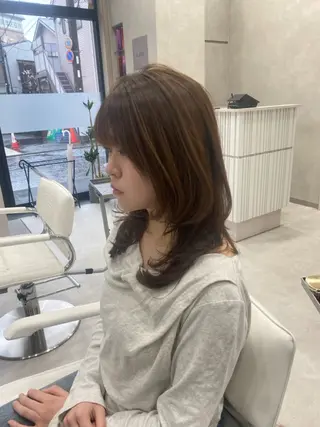 セミロング 髪質改善/レイヤー 🫧山本勇輝🫧のヘアスタイル