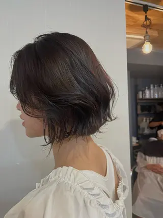 ミディアム カラー CLOVE所属・下石怜子/レイヤー/ 透明感カラーのヘアスタイル