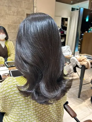 ミディアム 韓国ヘア/レイヤー/ 顔まわり足立遥奈のヘアスタイル