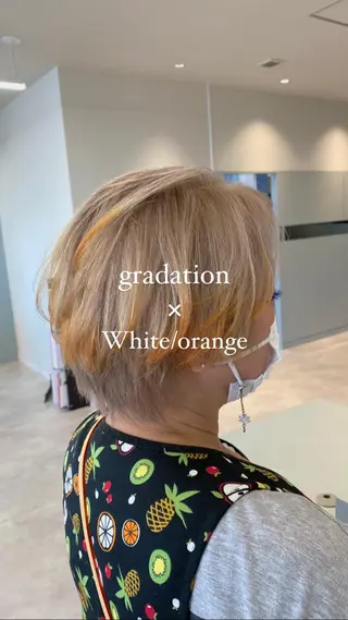 ショート カラー 🫧ペール系カラー /デザイン秀喜🫧のヘアスタイル