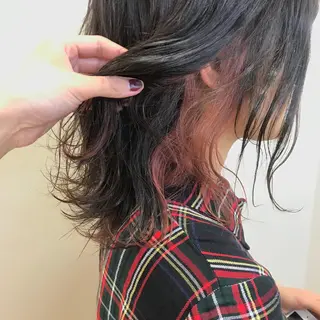 ミディアム カラー riho/ブリーチ/ デザインカラー/辻堂のヘアスタイル