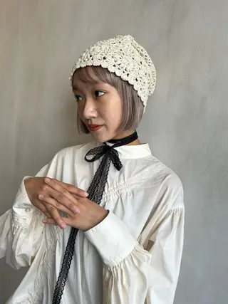 ミディアム L STUDIO所属・ハイトーン/ブリーチ 🧁soraのヘアスタイル