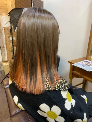 ミディアム カラー ヘアアレンジ キャラシャローネ池袋所属・シャローネ池袋 【れいな】のヘアスタイル