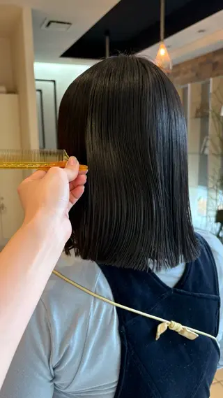 ミディアム 髪質改善/ストレート パーマ長久手/ひかるのヘアスタイル