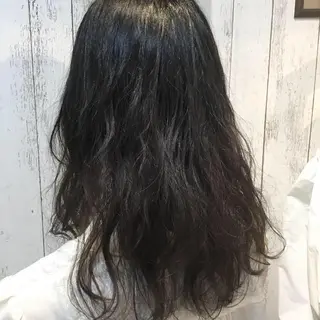 セミロング カラー パーマ embrace エンブレイスのヘアスタイル