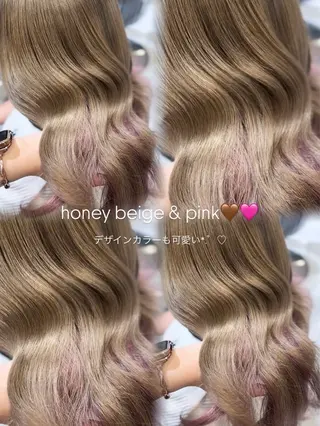 ロング ハイトーン/ミルク ティー🤍reinaのヘアスタイル