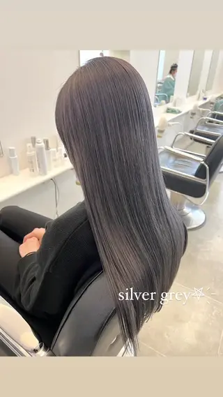 ロング ParveMix /石田 佳澄🩶のヘアスタイル