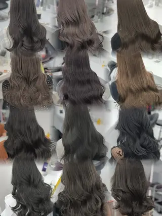 ロング カラー 赤み消し韓国ヘア レイヤー縮毛🤍渡邉のヘアスタイル