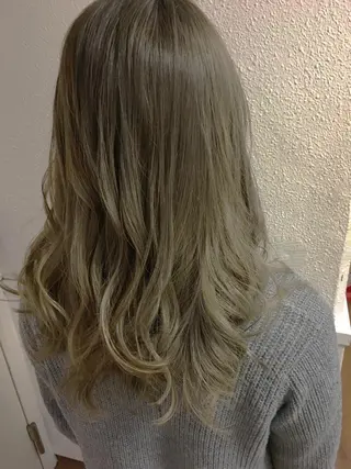 セミロング カラー 髪質改善/美髪矯 正ヤマモトハルキのヘアスタイル