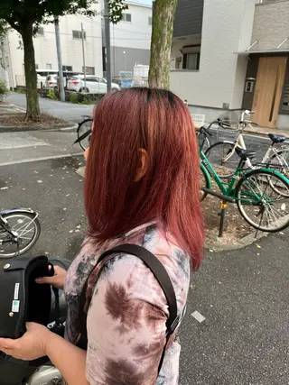 ミディアム カラー MOJYA所属・平野区カット募集中 北羅　千笑実🫧🌿のヘアスタイル