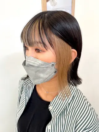 ミディアム カラー 中西倖 トップスタイリストのヘアスタイル