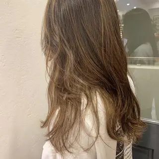 セミロング Lond fleur 大宮  ロンドフルール所属・石畑結華 Lond店長のヘアスタイル