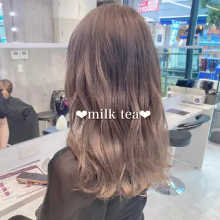 セミロング カラー ヘアアレンジ メンズ キッズ お悩み解決美容師 💐AMIのヘアスタイル