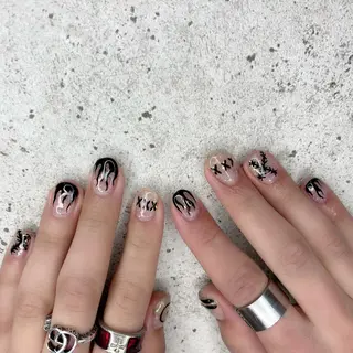 ショート カラー パーマ ヘアアレンジ メンズ キッズ ネイル マツエク・マツパ アイブロウ Salon Ｋのネイルデザイン