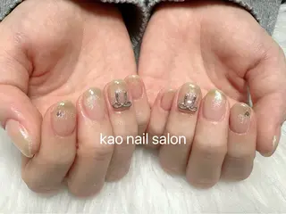 ネイル kao nail マグネット/長さだしのネイルデザイン