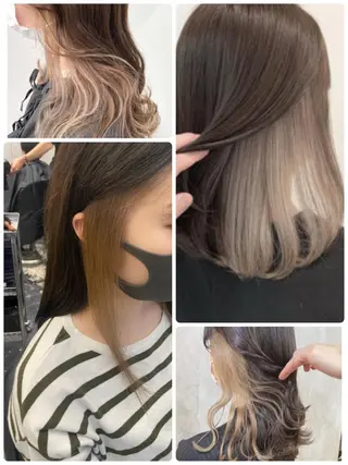 ミディアム カラー パーマ ヘアアレンジ メンズ nico TOKYO 渋谷所属・ブリーチ ハイトーン 特化🌈フジタハルキのヘアスタイル