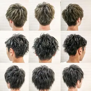 ショート カラー パーマ メンズ 看板犬がお出迎え◎ 初めてでも安心◎のヘアスタイル