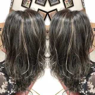 ロング カラー M IIのヘアスタイル
