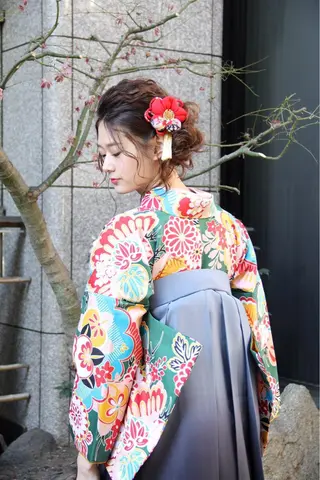 ヘアアレンジ 似合わせ艶髪カラー ❤️ハダユミのヘアスタイル