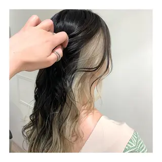 ロング カラー あべ ゆうかのヘアスタイル